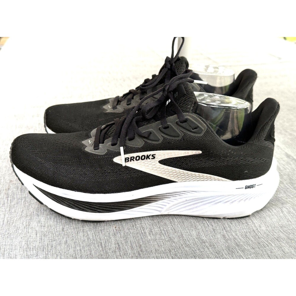 Brooks Men's Ghost 17 Size 10.5 M Running Shoes Black/Grey/White Color Sneakers